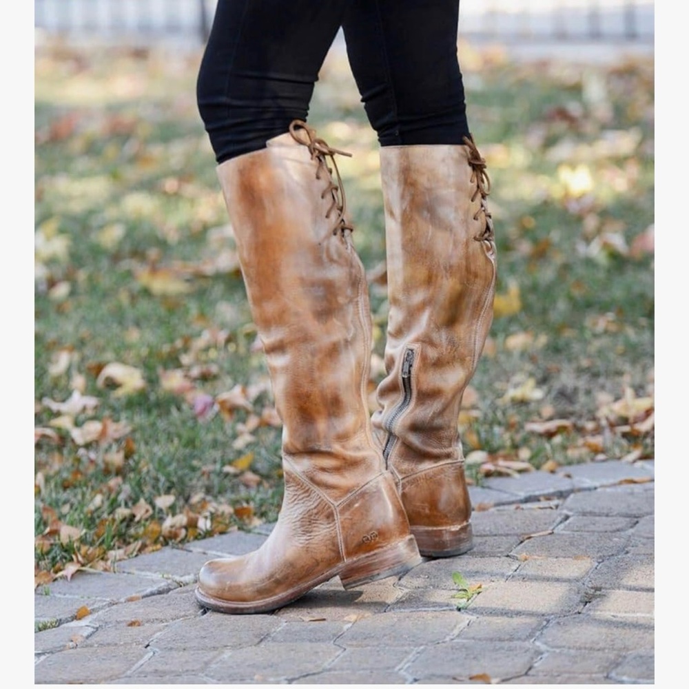 Bed Stu Manchester ll Distressed Lace-Back boots